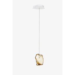 Závěsné svítidlo Crystal Rock Amber G4 2W - LASVIT Obrázek pro produkt Závěsné svítidlo Crystal Rock Amber G4 2W - LASVIT