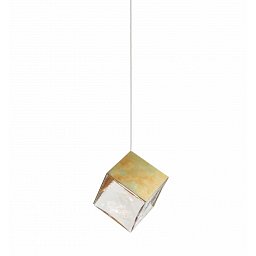 Závěsné svítidlo PYRITE single small bez baldachýnu / čirá / zlatá / 2,5m - BOMMA Obrázek pro produkt Závěsné svítidlo PYRITE single small bez baldachýnu / čirá / zlatá / 2,5m - BOMMA