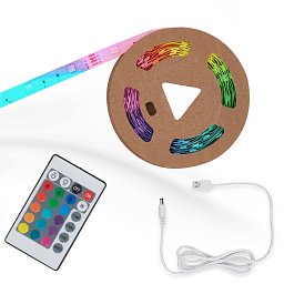 LED pásek, 400 cm, USB, 6W, bílé - BRILO Obrázek pro produkt LED pásek, 400 cm, USB, 6W, bílé - BRILO