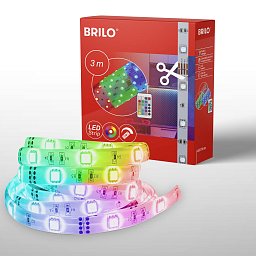 RGB LED pásek 300 cm bílé - BRILO Obrázek pro produkt RGB LED pásek 300 cm bílé - BRILO