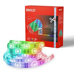 RGB LED pásek 500 cm bílé - BRILO Obrázek pro produkt RGB LED pásek 500 cm bílé - BRILO