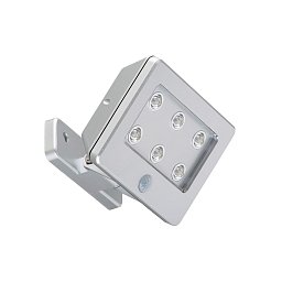 LED venkovní svítidlo s čidlem 12 cm 6x0,06W 7lm titan - BRILONER Obrázek pro produkt LED venkovní svítidlo s čidlem 12 cm 6x0,06W 7lm titan - BRILONER