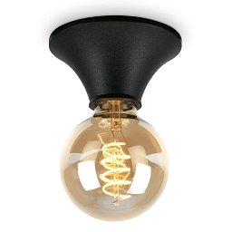 Stropní svítidlo 6 cm 1x E27 max. 10 W černá - BRILO Obrázek pro produkt Stropní svítidlo 6 cm 1x E27 max. 10 W černá - BRILO
