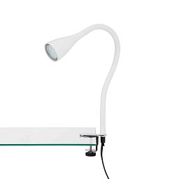 Flexibilní svítidlo se svorkou 60 cm 1xGU10 3W 250lm bílé - BRILONER Obrázek pro produkt Flexibilní svítidlo se svorkou 60 cm 1xGU10 3W 250lm bílé - BRILONER