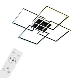 CCT LED stropní svítidlo, 72,4 cm, 50 W, 5500 lm, černá - BRILO Obrázek pro produkt CCT LED stropní svítidlo, 72,4 cm, 50 W, 5500 lm, černá - BRILO