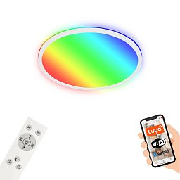 B smart RGB/W-svítidlo LED panel, pr. 42 cm, 22 W, 2700 lm, bílé - BRILO Obrázek pro produkt B smart RGB/W-svítidlo LED panel, pr. 42 cm, 22 W, 2700 lm, bílé - BRILO
