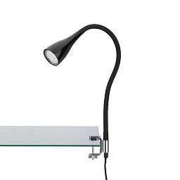Flexibilní svítidlo se svorkou 60 cm 1xGU10 3W 250lm černá - BRILONER Obrázek pro produkt Flexibilní svítidlo se svorkou 60 cm 1xGU10 3W 250lm černá - BRILONER