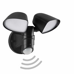 TELEFUNKEN LED venkovní bodové svítidlo s čidlem, 21,8 cm, 20 W, černá - BRILONER Obrázek pro produkt TELEFUNKEN LED venkovní bodové svítidlo s čidlem, 21,8 cm, 20 W, černá - BRILONER