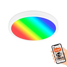Smart LED RGBW panel, 27 cm, 20W, 100lm, bílé - BRILO Obrázek pro produkt Smart LED RGBW panel, 27 cm, 20W, 100lm, bílé - BRILO