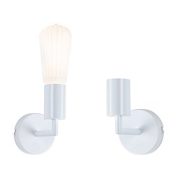 Nástěnné svítidlo Ravi IP44 E27 max. 60W bílá mat - PAULMANN Obrázek pro produkt Nástěnné svítidlo Ravi IP44 E27 max. 60W bílá mat - PAULMANN