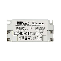 HEP napájení (CC, DC) stmívatelné, HEP, DIM, CC, G6LT15W350LR-Z, konstantní proud, fázové stmívání 350 mA IP20 26-43 V/DC 9,1-15W - LIGHT IMPRESSIONS Obrázek pro produkt HEP napájení (CC, DC) stmívatelné, HEP, DIM, CC, G6LT15W350LR-Z, konstantní proud, fázové stmívání 350 mA IP20 26-43 V/DC 9,1-15W - LIGHT IMPRESSIONS