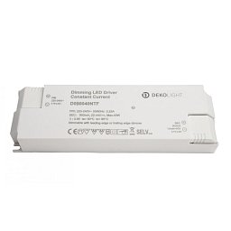 Deko-Light napájení (CC, DC) stmívatelné, BASIC, DIM, CC, D090040NTF/40W, konstantní proud 900 mA IP20 22-44 V/DC 19,8-40W - LIGHT IMPRESSIONS Obrázek pro produkt Deko-Light napájení (CC, DC) stmívatelné, BASIC, DIM, CC, D090040NTF/40W, konstantní proud 900 mA IP20 22-44 V/DC 19,8-40W - LIGHT IMPRESSIONS