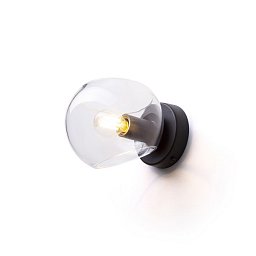 SOLARIS přisazená čiré sklo/černá 230V E14 7W - RED - DESIGN RENDL Obrázek pro produkt SOLARIS přisazená čiré sklo/černá 230V E14 7W - RED - DESIGN RENDL