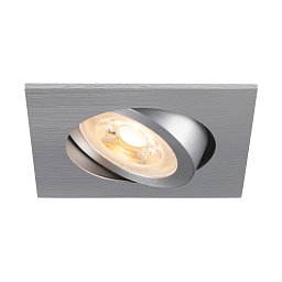 NEW TRIA® 68 stropní vestavné svítidlo, čtvercové, max. 10W GU10, hliník - BIG WHITE (SLV) Obrázek pro produkt NEW TRIA® 68 stropní vestavné svítidlo, čtvercové, max. 10W GU10, hliník - BIG WHITE (SLV)
