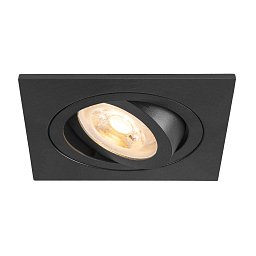 NEW TRIA® 75 stropní vestavné svítidlo, čtvercové, max. 10W GU10, černá - BIG WHITE (SLV) Obrázek pro produkt NEW TRIA® 75 stropní vestavné svítidlo, čtvercové, max. 10W GU10, černá - BIG WHITE (SLV)