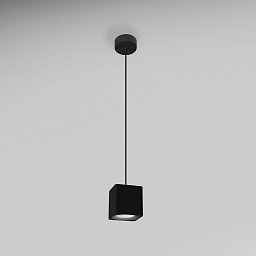 Závěsné LED svítidlo QUBE ČERNÉ 90x90X90mm 5W 230V 3000K 45d IP20 závěs 150cm - CENTURY Obrázek pro produkt Závěsné LED svítidlo QUBE ČERNÉ 90x90X90mm 5W 230V 3000K 45d IP20 závěs 150cm - CENTURY