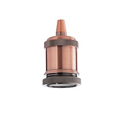 Objímka E27 s kruhovou maticí - IDEALLUX Obrázek pro produkt Objímka E27 s kruhovou maticí - IDEALLUX