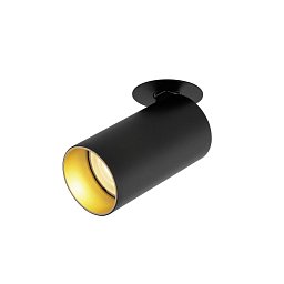 KAMI stropní zápustné svítidlo, 1x max. 10 W, GU10, černá/zlatá - BIG WHITE (SLV) Obrázek pro produkt KAMI stropní zápustné svítidlo, 1x max. 10 W, GU10, černá/zlatá - BIG WHITE (SLV)