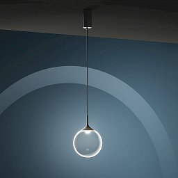 Závěsné svítidlo Licis TRIAC DIM černá / průhledná 2700K černý kabel - Team Italia Obrázek pro produkt Závěsné svítidlo Licis TRIAC DIM černá / průhledná 2700K černý kabel - Team Italia