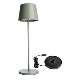 Deko-Light nabíjecí svítidlo - sada Canis šedozelená + nabíjecí základna - LIGHT IMPRESSIONS Obrázek pro produkt Deko-Light nabíjecí svítidlo - sada Canis šedozelená + nabíjecí základna - LIGHT IMPRESSIONS
