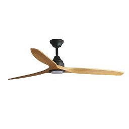 ALO L stropní ventilátor LED, černá/dřevo DC CCT - FARO Obrázek pro produkt ALO L stropní ventilátor LED, černá/dřevo DC CCT - FARO