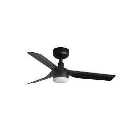 MINI PUNT S LED stropní ventilátor, černá s DC motorem - FARO Obrázek pro produkt MINI PUNT S LED stropní ventilátor, černá s DC motorem - FARO