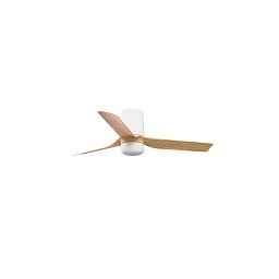 MINI PUNT TUB S LED stropní ventilátor, bílá/světlé dřevo s DC motorem - FARO Obrázek pro produkt MINI PUNT TUB S LED stropní ventilátor, bílá/světlé dřevo s DC motorem - FARO