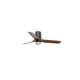 MINI PUNT TUB S LED stropní ventilátor, černá/tmavé dřevo s DC motorem - FARO Obrázek pro produkt MINI PUNT TUB S LED stropní ventilátor, černá/tmavé dřevo s DC motorem - FARO