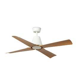 TYPHOON M stropní ventilátor bílá/dřevo - FARO Obrázek pro produkt TYPHOON M stropní ventilátor bílá/dřevo - FARO