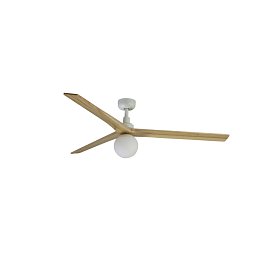 KLIM L stropní ventilátor, bílá/světlý dub DC E27 - FARO Obrázek pro produkt KLIM L stropní ventilátor, bílá/světlý dub DC E27 - FARO