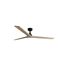 KLIM L stropní ventilátor, černá/světlý dub DC - FARO Obrázek pro produkt KLIM L stropní ventilátor, černá/světlý dub DC - FARO