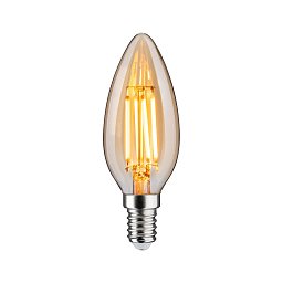 1879 Filament 230V 3-krokové-stmívatelné LED svíčka E14 3 Step Dim 4,9W 1800K stmívatelné zlatá - PAULMANN Obrázek pro produkt 1879 Filament 230V 3-krokové-stmívatelné LED svíčka E14 3 Step Dim 4,9W 1800K stmívatelné zlatá - PAULMANN