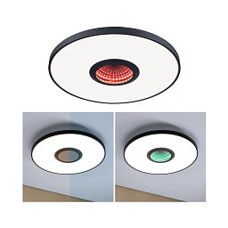 LED stropní svítidlo Spaceglow RGB+ 230V 21W černá mat - PAULMANN Obrázek pro produkt LED stropní svítidlo Spaceglow RGB+ 230V 21W černá mat - PAULMANN