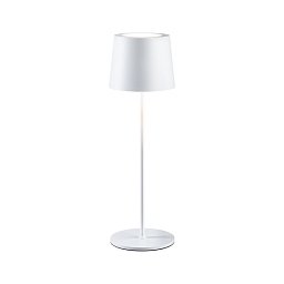 Nabíjecí bateriové svítidlo Gilo IP44 2700K bílá mat - PAULMANN Obrázek pro produkt Nabíjecí bateriové svítidlo Gilo IP44 2700K bílá mat - PAULMANN