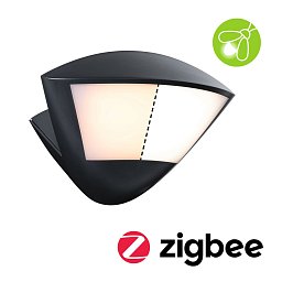 LED venkovní nástěnné svítidlo Smart Home Zigbee 3.0 Skyla pohybové čidlo neláká hmyz IP44 226x164mm CCT 10W 230V antracit hliník - PAULMANN Obrázek pro produkt LED venkovní nástěnné svítidlo Smart Home Zigbee 3.0 Skyla pohybové čidlo neláká hmyz IP44 226x164mm CCT 10W 230V antracit hliník - PAULMANN