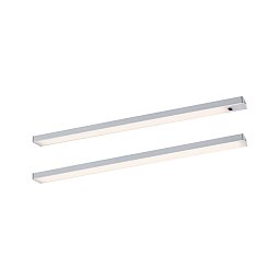 LED podskříňkové svítidlo Inline 2ks startovací sada 2x4W 350x26mm 24V matný chrom - PAULMANN Obrázek pro produkt LED podskříňkové svítidlo Inline 2ks startovací sada 2x4W 350x26mm 24V matný chrom - PAULMANN