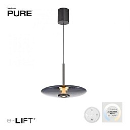 Závěsné svítidlo PURE E-Vitrum šedé LED 8W 2700-5700K + LED 10W 2700-5700K - PAUL NEUHAUS Obrázek pro produkt Závěsné svítidlo PURE E-Vitrum šedé LED 8W 2700-5700K + LED 10W 2700-5700K - PAUL NEUHAUS