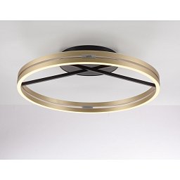 Stropní svítidlo PURE Loop černá / mosaz LED 7W 2700-5000K + LED 30W 2700-5000K - PAUL NEUHAUS Obrázek pro produkt Stropní svítidlo PURE Loop černá / mosaz LED 7W 2700-5000K + LED 30W 2700-5000K - PAUL NEUHAUS