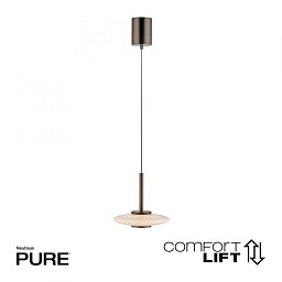 Závěsné svítidlo PURE Vitrum hnědé LED 5W + 6W 3000K - PAUL NEUHAUS Obrázek pro produkt Závěsné svítidlo PURE Vitrum hnědé LED 5W + 6W 3000K - PAUL NEUHAUS