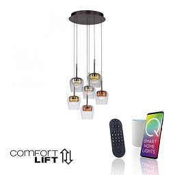 LED závěsné svítidlo Q-KON vícebarevné Smart Home ZigBee 2700-5000K - PAUL NEUHAUS Obrázek pro produkt LED závěsné svítidlo Q-KON vícebarevné Smart Home ZigBee 2700-5000K - PAUL NEUHAUS
