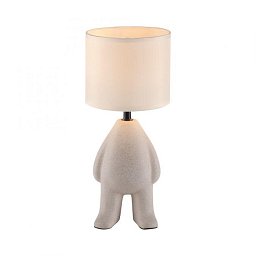 TED Stolní lampa béžová, stojící postava, látkové stínidlo, vypínač na kabelu - JUST LIGHT Obrázek pro produkt TED Stolní lampa béžová, stojící postava, látkové stínidlo, vypínač na kabelu - JUST LIGHT