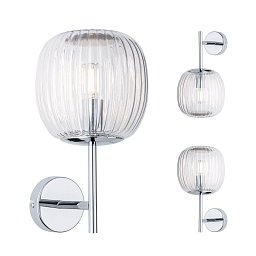 Selection Bathroom nástěnné svítidlo Ruya IP44 E14 230V max. 20W sklo/chrom - PAULMANN Obrázek pro produkt Selection Bathroom nástěnné svítidlo Ruya IP44 E14 230V max. 20W sklo/chrom - PAULMANN