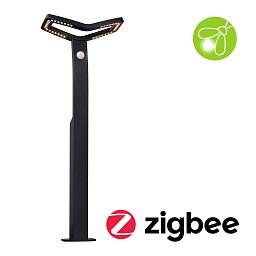 LED stojací svítidlo Smart Home Zigbee 3.0 Alara pohybové čidlo neláká hmyz IP44 hranaté 665mm 3000 - 2200K 10W 230V antracit kov - PAULMANN Obrázek pro produkt LED stojací svítidlo Smart Home Zigbee 3.0 Alara pohybové čidlo neláká hmyz IP44 hranaté 665mm 3000 - 2200K 10W 230V antracit kov - PAULMANN