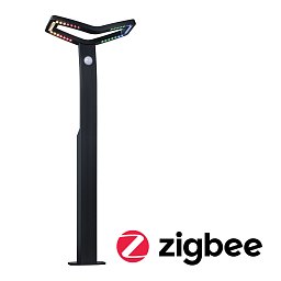 LED stojací svítidlo Smart Home Zigbee 3.0 Alara pohybové čidlo IP44 hranaté 665mm RGBW+ 10W 230V antracit kov - PAULMANN Obrázek pro produkt LED stojací svítidlo Smart Home Zigbee 3.0 Alara pohybové čidlo IP44 hranaté 665mm RGBW+ 10W 230V antracit kov - PAULMANN