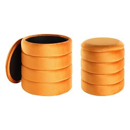 Taburetka 2 velikosti oranžová AMPAHAKA 424126 - LIVING Obrázek pro produkt Taburetka 2 velikosti oranžová AMPAHAKA 424126 - LIVING