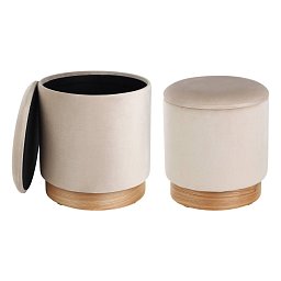 Taburet 2 velikosti MASHIKE 424035 - LIVING Obrázek pro produkt Taburet 2 velikosti MASHIKE 424035 - LIVING
