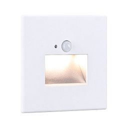 LED vestavné svítidlo do zdi Edge Quadro hranaté se senzorem 8x8cm 1,2W 230V 2700K bílá - PAULMANN Obrázek pro produkt LED vestavné svítidlo do zdi Edge Quadro hranaté se senzorem 8x8cm 1,2W 230V 2700K bílá - PAULMANN