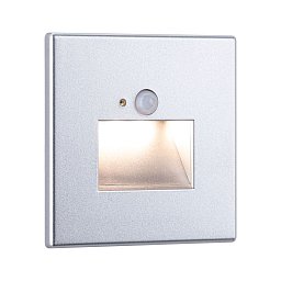 LED vestavné svítidlo do zdi Edge Quadro hranaté se senzorem 8x8cm 1,2W 230V 2700K matný chrom - PAULMANN Obrázek pro produkt LED vestavné svítidlo do zdi Edge Quadro hranaté se senzorem 8x8cm 1,2W 230V 2700K matný chrom - PAULMANN