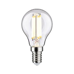 Eco-Line Filament 230V LED kapka E14 82mm 2,5W 3000K čirá - PAULMANN Obrázek pro produkt Eco-Line Filament 230V LED kapka E14 82mm 2,5W 3000K čirá - PAULMANN
