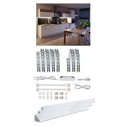 MaxLED 500 kuchyňský set Comfort na horní skříňky 1,5m 9W 550lm/m 2700K 20VA - PAULMANN Obrázek pro produkt MaxLED 500 kuchyňský set Comfort na horní skříňky 1,5m 9W 550lm/m 2700K 20VA - PAULMANN